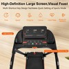 FIONECA Foldable 2.5HP Treadmill with Heart Rate Sensor, Incline, USB & Bluetooth, 300 LB Capacity - 2 of 4