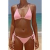 Moda Minx 'Baby Pink' Scrunch Triangle Bikini Top - 3 of 4