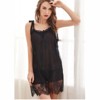Clotth Women's Transparent Lace Chemise - Sheer Lingerie Dress, Ruffle Chiffon Sleepwear, Sexy Cami Night Dress, Babydoll Nightie - 4 of 4