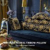 Hachikiko Euro Queen Size Headboard Pillow - Floral Embroidered,PP Cotton Filled for Bedroom Decor & Bed Relaxation - 4 of 4