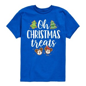 Boys' - Disney - Mickey and Minnie Oh Christmas Treats Short Sleeve Graphic T-Shirt - 1 of 4