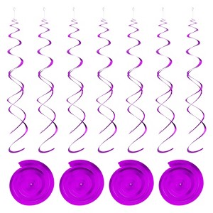 Unique Bargains Party PVC Hanging Swirls Double Strip Decorations 30 Pcs - 1 of 4