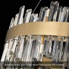 BAOURE 32 Inch 24-Light Modern Crystal Gold Chandelier Round Brass Chandelier For Living Room Dining Room - 2 of 4