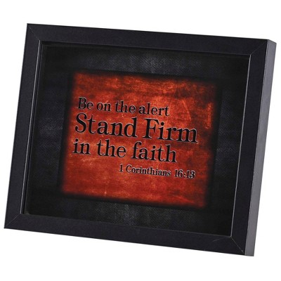 Dicksons Frmwdbl-108-97 Be On The Alert Stand Firm Glossy Black 11 X 9 ...