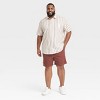 Men's Short Sleeve Poplin Shirt - Goodfellow & Co™ Light Taupe - 3 of 3