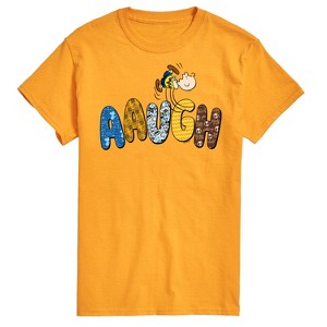 Men's - Peanuts - Aaugh Pattern Charlie Brown Short Sleeve Graphic T-Shirt - 1 of 4