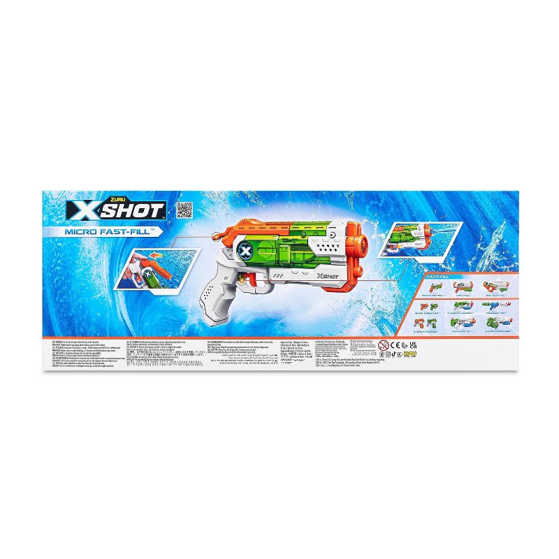 X-Shot Water Fast-Fill Micro Water Blaster Toy 2pk by ZURU, 5 of 7