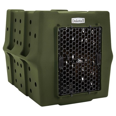 Dakota 283 Canine Rough and Tough Economy Pet Kennel, Heavy Duty Crate for Dogs and Cats with Ventilation Holes, Large, Olive