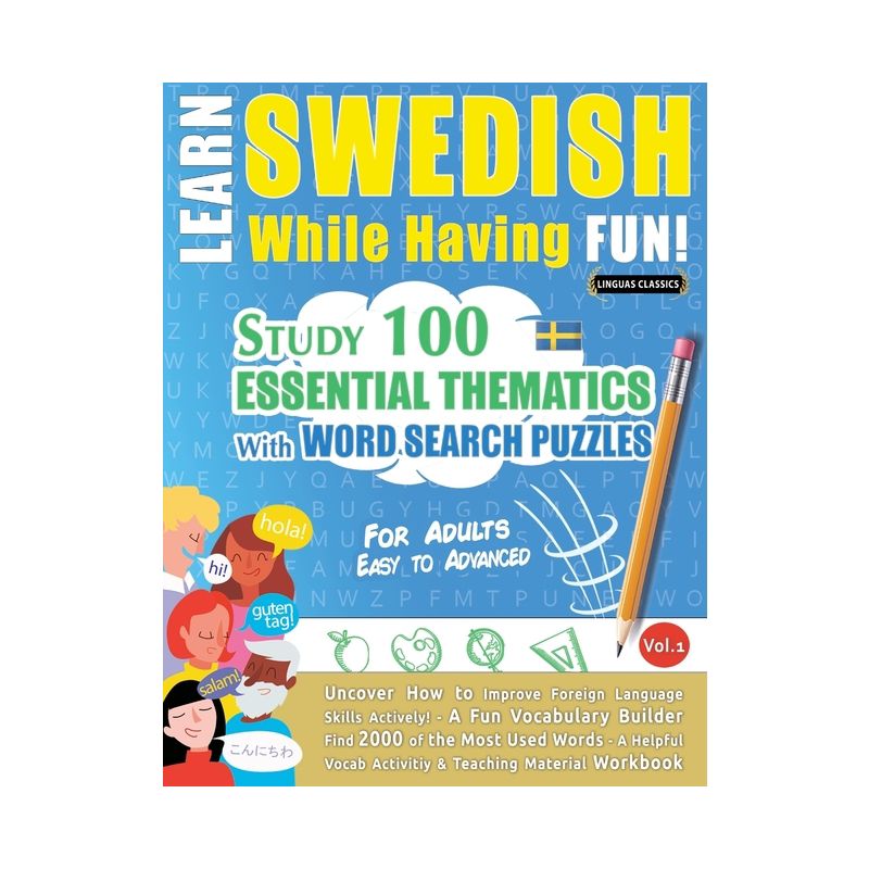 Learn Swedish While Having Fun! - For Adults - by  Linguas Classics (Paperback), 1 of 2