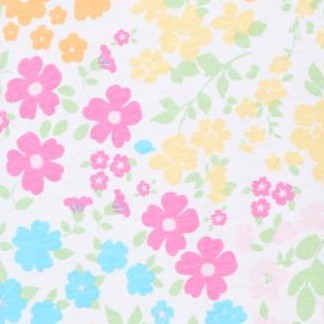 white multi floral