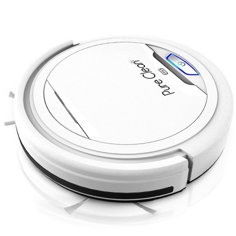 Pyle PUCRC25 PureClean Smart Automatic Robot Vacuum Compact Powerful Home Cleaning System for All Indoor Floor Surfaces, White - image 1 of 4