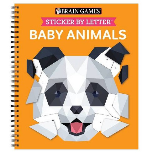 Brain Games - Sticker By Letter: Super Cute!- By Publications International  Ltd & Brain Games & New Seasons (spiral Bound) : Target