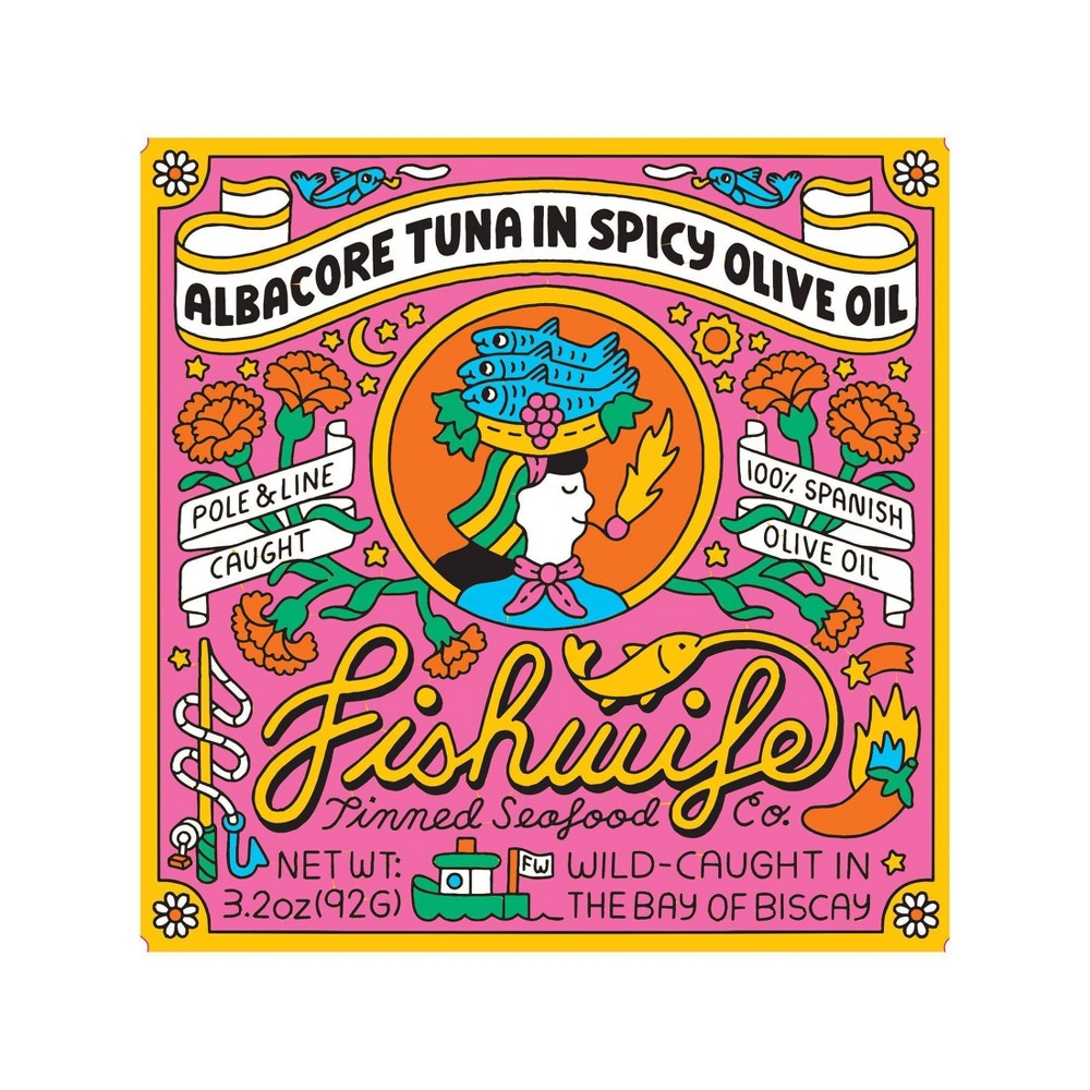 Fishwife Albacore Tuna in Spicy Olive Oil - 3.2oz