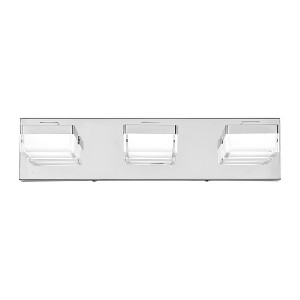 DAKAFUL LED Bathroom Vanity Light with Stepless Dimming, Acrylic Design Fixture Over Mirror, Wall Light for Bathroom/Mirror Area/Bedroom - 1 of 4