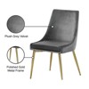 Meridian Furniture Karina Gray Velvet Dining Chair (Set of 2) - 4 of 4
