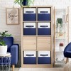 Sorbus 6 Pack 11" Two Tone Foldable Storage Cubes with Handles - Perfect for clothes, toys, books, linens, and more - 2 of 4