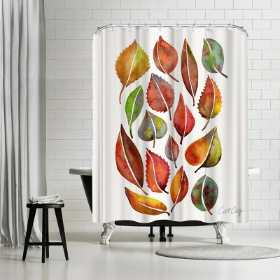 Americanflat Fall Leaves by Cat Coquillette 71" x 74" Shower Curtain