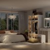 FUFU&GAGA Wardrobe Display Cabinet Armoire with LED Lights and Glass Doors - 4 of 4