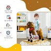 Whisen Kids’ Large Plush Rocking Horse with Saddle, Stirrups, Rocker Toy Gift for 3-8 Years Old - Brown - 4 of 4