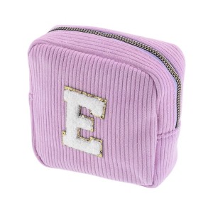 Unique Bargains Letter E Pattern Makeup Bag 1 Pc - 1 of 4