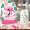 Big Dot of Happiness Pink Flamingo - Party Like a Pineapple - How Many Candies Tropical Summer Party Game - 1 Stand and 40 Cards - Candy Guessing Game - 2 of 4