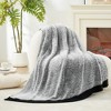 Amelie Home Reversible Plush Knit Throw Blanket - Soft & Cozy Feather Yarn Design - 2 of 4