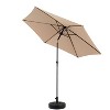 KTMBDW 9'Outdoor Patio Umbrella,Outdoor Table Umbrella, Yard Umbrella,Market Umbrella with 6 Sturdy Ribs,Push Button Tilt and Crank(Base Not Included) - 3 of 4