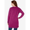 Woman Within Plus Size Perfect Longer-Length Cotton Cardigan - 3 of 4