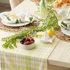 Design Imports Lemon Bliss Plaid Table Runner 14X72 - 4 of 4