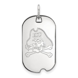 Black Bow Jewelry 10k White Gold East Carolina Pirates NCAA Pendant - 1 of 3