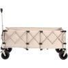 RISOKEYS Extra Long 300L Collapsible Wagon Cart with All-Terrain Wheels,220LB Capacity - Heavy Duty Foldable Utility Cart for Camping,Beach - 4 of 4