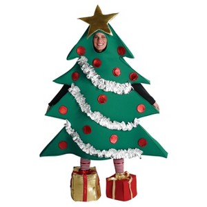 Imposta Costumes Adult Christmas Tree Costume Bodysuit Green One Size - 1 of 1