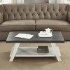 NicBex Modern Rectangle Wood Coffee Table Set of 3 with Open Storage Shelf for Living Room and Bedroom - 2 of 4