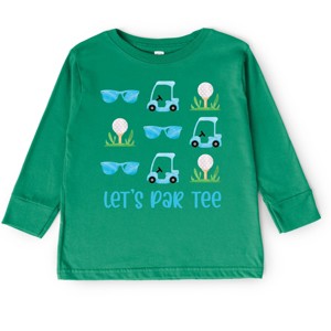 The Juniper Shop Let's Par Tee Sunglasses Toddler Long Sleeve Tee - 1 of 4