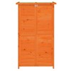 vidaXL Garden Tool Shed Brown 32.7"x22.4"x55.1" Solid Wood Pine - 4 of 4