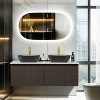 Double Wall Mounted Bathroom Vanity Sink Set with Ceramic Vessel, Faucet - 4 of 4