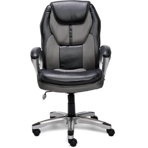 Works Executive Office Chair Opportunity Gray - Serta