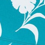 pretty turquoise stamp flower