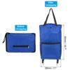 Unique Bargains Waterproof Tear-Resistant Foldable Large Capacity Shopping Cart with Wheels 13-18 Inch - 2 of 4