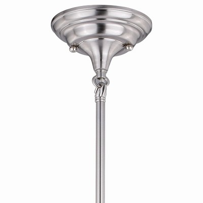 Huntley Oil Rubbed Bronze Pendant with White Glass Shade