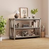 47" Entryway Console Table ¨C 3-Tier Narrow Sofa Table with Storage Shelves (Grey, for Living Room/Hallway/Kitchen) - 2 of 4