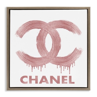 Stupell Industries Dripping Paint Fashion Brand, 18" x 18"