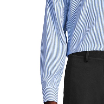 clear blue/white stripe
