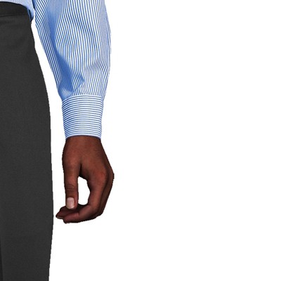 clear blue/white stripe