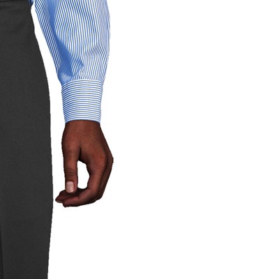 clear blue/white stripe