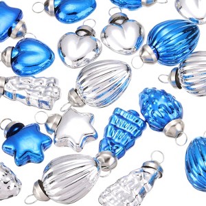 Unique Bargains Glass Decorative Hanging Tree Ornament Balls 1"-1.5" 75 Pcs - 1 of 4