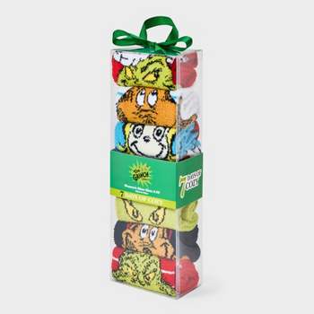 Women's Dr. Seuss' The Grinch 7 Days of Cozy Crew Socks - Assorted Colors 4-10