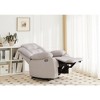 Power Recliner Chair, Recliner for Adults, Upholstered Soft Fabric Reclining Sofa Chair for Living Room - 4 of 4