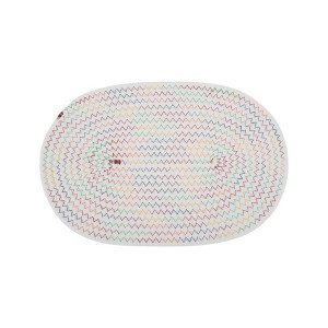 Unique Bargains Trivet Oval Rope Coaster Cotton Non-Woven Fabric 12.6"x8.66"x0.31" - 1 of 3