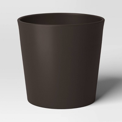 Aesthetic Plastic Indoor Outdoor Planter Pot Foraging Brown 12.7"x12.7" - Threshold™